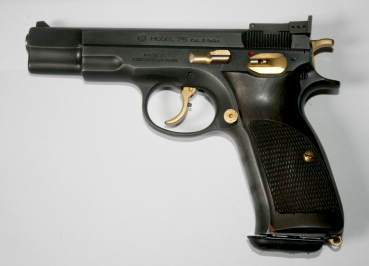 Pistole CZ Modell 75  Kal.9mm Para mit LPA-Micrometer-Visier TOP-Zustand